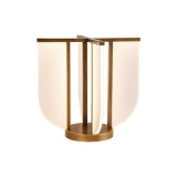Alora Lighting Anders 16-in Vintage Brass LED Table Lamp 
