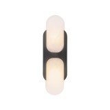 Alora Lighting Odin 14-in Urban Bronze/Alabaster Socket Wall Vanity 
