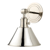 Garden City Wall Sconce Polished Nickel 8"W x 11"H