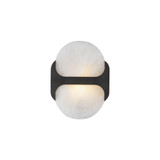 Alora Lighting Odin 9-in Urban Bronze/Alabaster Socket Wall Vanity 