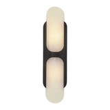 Alora Lighting Odin 17-in Urban Bronze/Alabaster Socket Wall Vanity 