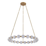 Alora Lighting Marni 41-in Natural Brass LED Chandelier 