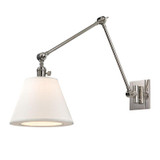 Hillsdale Swing Arm Wall Sconce Polished Nickel
