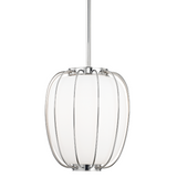 Ephron Pendant Polished Nickel 14"W x 19.5"H