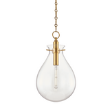Ivy Pendant Antique Brass 12.5"W x 22.75"H