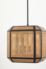 Georgia Pendant Old Bronze, Rattan