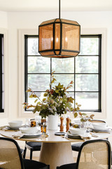 Georgia Pendant Old Bronze, Rattan