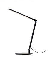 Z-Bar Solo Mini Desk Lamp, Grommet Mount, Warm Light, LED, Metallic Black, 15"H (AR1100-WD-MBK-GRM 407UDLQ)