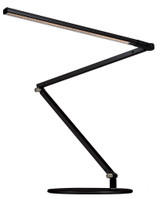 Z-Bar Desk Lamp, Wireless Charging Qi Base, LED, Metallic Black, 16.5"H (AR3000-CD-MBK-QCB 407UAP2)