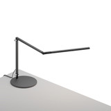 Z-Bar Mini Desk Lamp, Base, Cool Light, LED, Metallic Black, 12.75"H (AR3100-CD-MBK-DSK 407U8QJ)