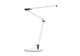 Z-Bar Mini Desk Lamp, White One-Piece Desk Clamp, Warm Light, LED, White, 12.75"H (AR3100-WD-WHT-CLP 407UAPK)