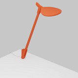 Splitty Desk Lamp, Through Table Mount, LED, Matte Orange, 17"H (SPY-W-MOR-USB-THR 407UDNH)