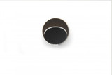 Gravy Wall Sconce, LED, Chrome, Metallic Black Plate, 5"H (GRW-S-CRM-MBK-HW 407UGKC)