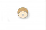 Gravy Wall Sconce, Plug In, LED, Chrome, White Oak Plate, 5"H (GRW-S-CRM-WOK-PI 407UGL4)