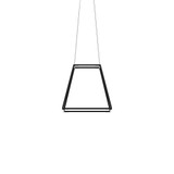 Z-Bar Pendant Rise, Small Square, LED, Matte Black, 18"W (ZBP-16-RS-SW-MTB-CNP 407UENL)