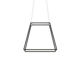 Z-Bar Pendant Rise, Medium Square, LED, Matte Black, 26"W (ZBP-24-RS-SW-MTB-CNP 407UENP)