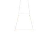 Z-Bar Pendant Rise, Medium Square, LED, Matte White, 26"W (ZBP-24-RS-SW-MWT-CNP 407UENQ)