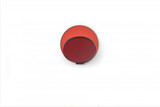 Gravy Wall Sconce, Plug In, LED, Metallic Black, Matte Red Plate, 5"H (GRW-S-MBK-MRD-PI 407UGJR)