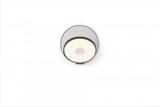 Gravy Wall Sconce, LED, Metallic Black, Silver Plate, 5"H (GRW-S-MBK-SIL-HW 407UGK3)