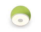 Gravy Wall Sconce, LED, Matte White, Matte Green Plate, 5"H (GRW-S-MWT-MGN-HW 407U9Q6)