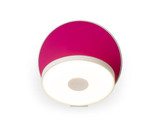 Gravy Wall Sconce, LED, Matte White, Matte Hot Pink Plate, 5"H (GRW-S-MWT-MHP-HW 407U9Q8)