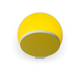 Gravy Wall Sconce, LED, Matte White, Matte Yellow Plate, 5"H (GRW-S-MWT-MYW-HW 407U9QH)