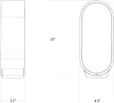 Mr. GO! Lantern, LED, Soft Orange, 10"H (NLG-S-SOR 407U9RT)