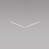 Z-Bar Pendant, Medium Bird, LED, Matte White, 49"W (ZBP-24-B-SW-MWT-CNP 407U9R0)