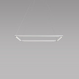 Z-Bar Pendant, Medium Square, LED, Matte White, 26"W (ZBP-24-S-SW-MWT-CNP 407U9RD)