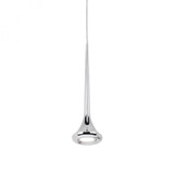 Bach 5-in Chrome LED Pendant