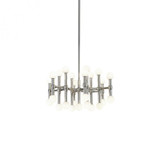 Rivoli 24-in Polished Nickel LED Chandelier
