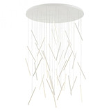 Chute Multi Pendant, LED, White, White Acrylic Diffuser, 50"W (MP14850-WH 48L3C)