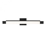 Soho Bath Vanity Light, LED, Black, White Acrylic Diffuser, 27.5"W (VL13424-BK 45M9G)