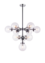 Maru 2 Tier Chandelier, 10-Light, Chrome, 29.37"W (C72310CHCL 305UT6G)