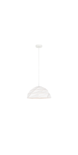 Riku Pendant, 1-Light, White, 14.25"W (C72701WH 305XM1N)