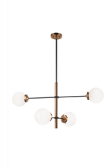 Enchant Chandelier, 4-Light, Brass, 19.63"W (C78104AGOP 305UT87)