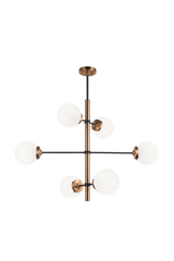 Enchant Chandelier, 6-Light, Brass, 19.63"W (C78106AGOP 305XK0Z)