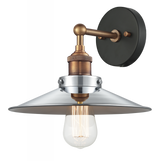 Bulstrodes Workshop Conic Wall Sconce, 1-Light, Aged Gold Brass, 8.5"H (W46111AGCH 305UR60)