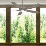 Dyno Ceiling Fan, 5-Blade, 1-Light, LED, Heirloom Bronze, Barnwood Blades, 52"W (F1000-HBZ HJ32)