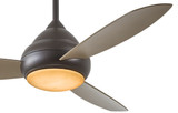 Concept I Ceiling Fan, 3-Blade, 1-Light, LED, Oil Rubbed Bronze, Taupe Blades, 52"W (F476L-ORB EQ7U)