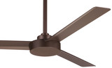 Roto Ceiling Fan, 3-Blade, Oil Rubbed Bronze, Oil Rubbed Bronze Blades, 52"W (F524-ORB EJCG)