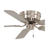 Mesa Ceiling Fan, 5-Blade, Brushed Nickel, Silver Blades, 52"W (F565-BN HJ1Q)