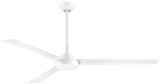 Roto XL Ceiling Fan, 3-Blade, Flat White, Flat White Blades, 62"W (F624-WHF EMAU)