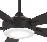 Espace Ceiling Fan, 5-Blade, 1-Light, LED, Coal, Coal Blades, 52"W (F690L-CL HL1W)