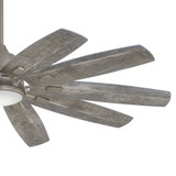 Barn Ceilling Fan With Light Kit, 10-Blade, 1-Light, LED, Burnished Nickel, Savannah Gray Blades, 65"W (F864L-BNK HK01)