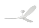 Maverick Ceiling Fan, 3-Blade, Matte White, 60"W (3MAVR60RZW 9QYY)