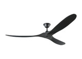 Maverick Max Ceiling Fan, 3-Blade, Matte Black, Matte Black Blades, 70"W (3MAVR70BKBK 9Q0L)