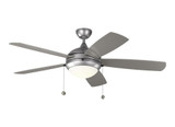 Discus 52" LED Outdoor Ceiling Fan - Painted Brushed Steel