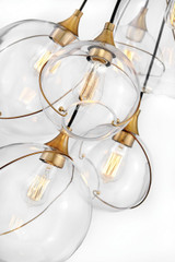 Hinkley Skye Double XL Multi Tier Chandelier Heritage Brass 39.0"W x 125.0"H x 39.0"L Clear Glass 