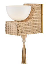 Hinkley Thalia Medium Single Light Sconce Lacquered Brass 